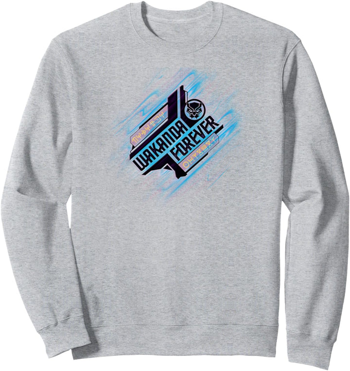 Marvel Black Panther: Wakanda Forever Diagonal Title & Icon Sweatshirt