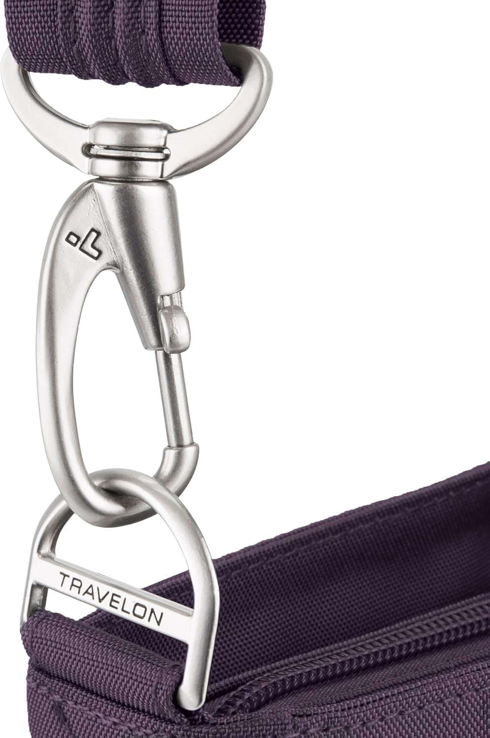 Travelon Klassische N/S-Umhängetasche mit Diebstahlschutz Einheitsgrösse Violett, Einheitsgrösse Vio
