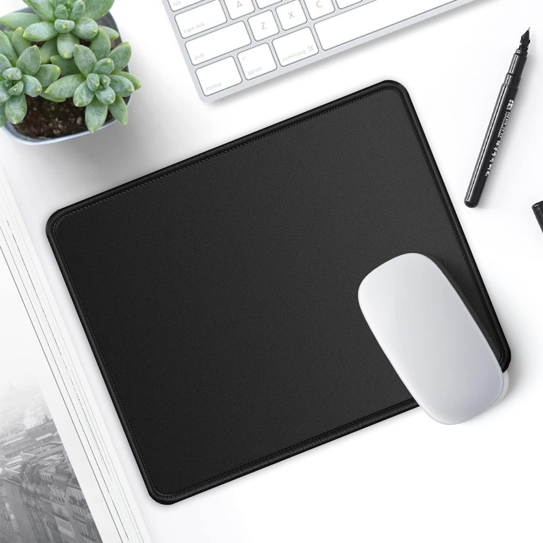 ITNRSIIET [10 Pack] Mouse Pad with Stitched Edge Premium-Textured Square Mouse Mat Washable Mousepad