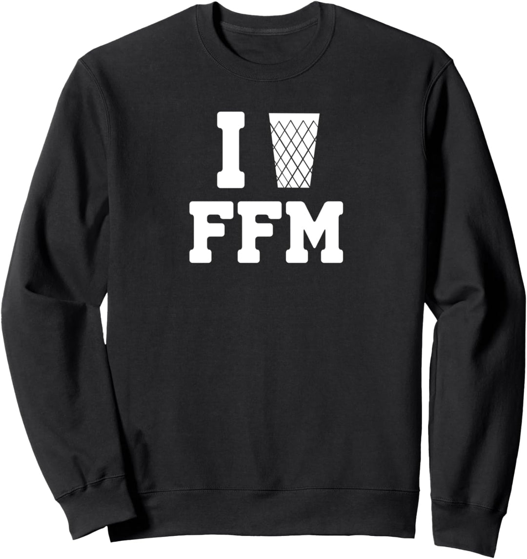 I love Frankfurt Ebbelwoi Apfelwein Hessen Tradition ffm Sweatshirt