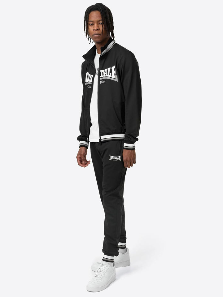 Lonsdale Herren Poolewe Tracksuit S Black/White/Grey, S Black/White/Grey