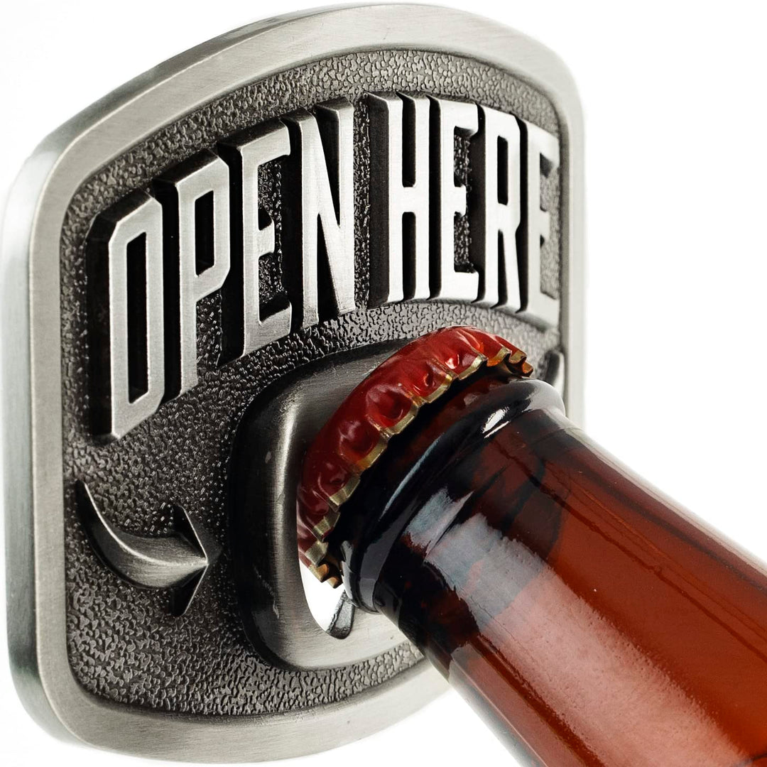 Itera Western-Bier-Gürtelschnalle – gross, Texas Cowboy-Stil Flaschenöffner Schnallen für Männer – H