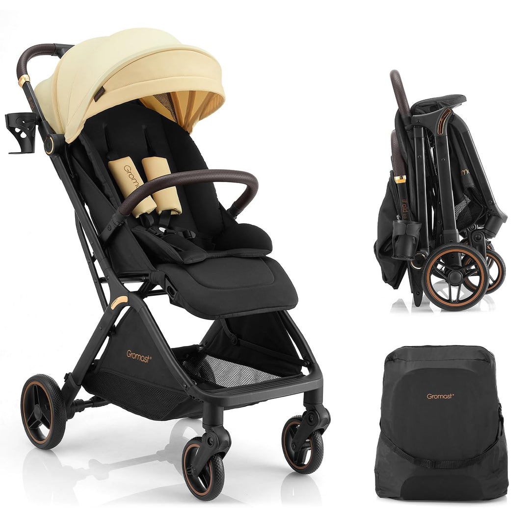 Gravity faltbarer Baby-Kinderwagen, Tragbarer Reise-Kleinkindbuggy Mit Verstellbarer Rückenlehne &amp; S