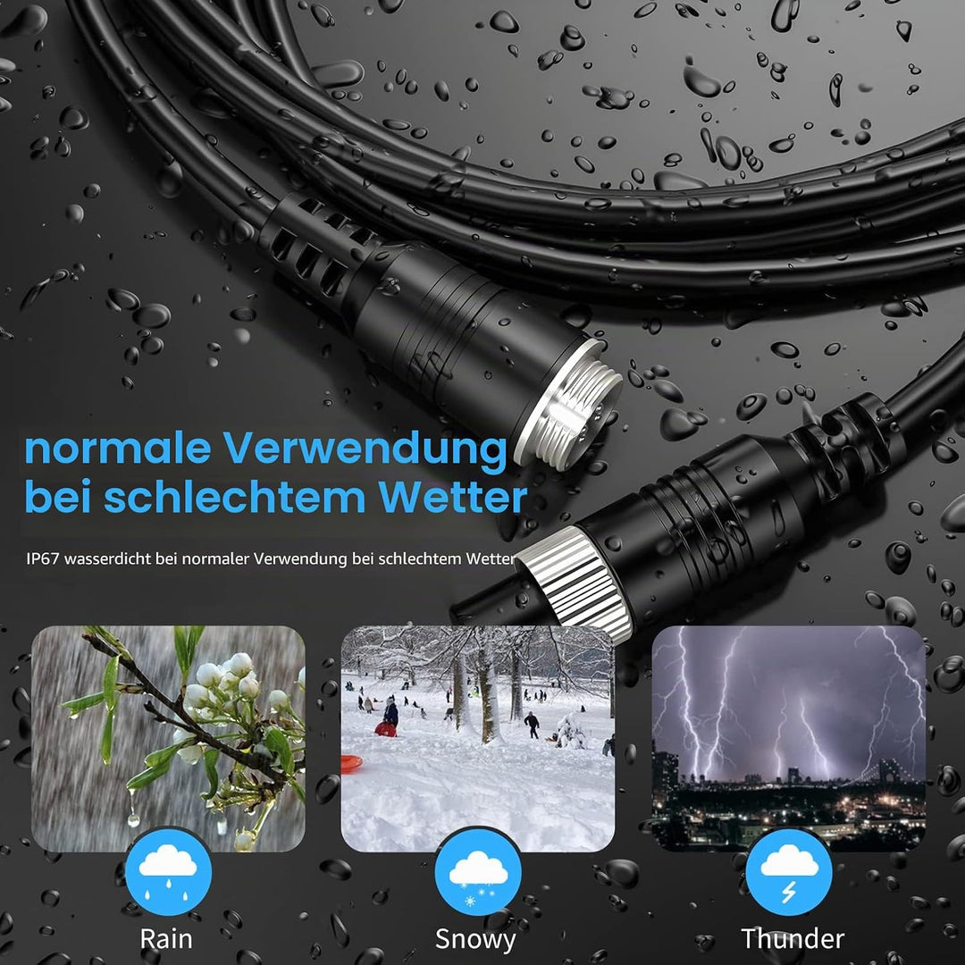 Cocar 16FT 5M Auto Video-Verlängerungskabel 4-Pin Luftfahrtwasserdichtes Shockproof für CCTV Rückfah