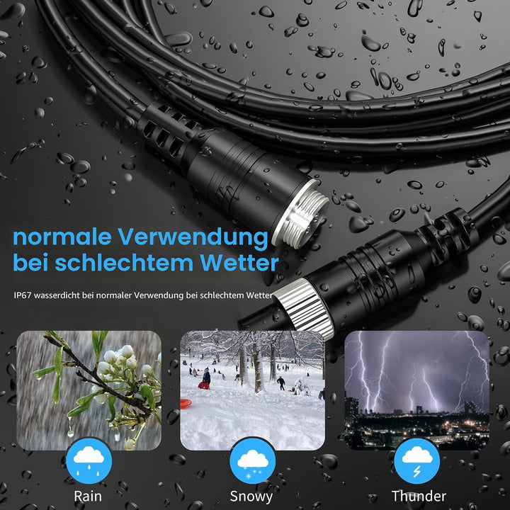 Cocar 16FT 5M Auto Video-Verlängerungskabel 4-Pin Luftfahrtwasserdichtes Shockproof für CCTV Rückfah