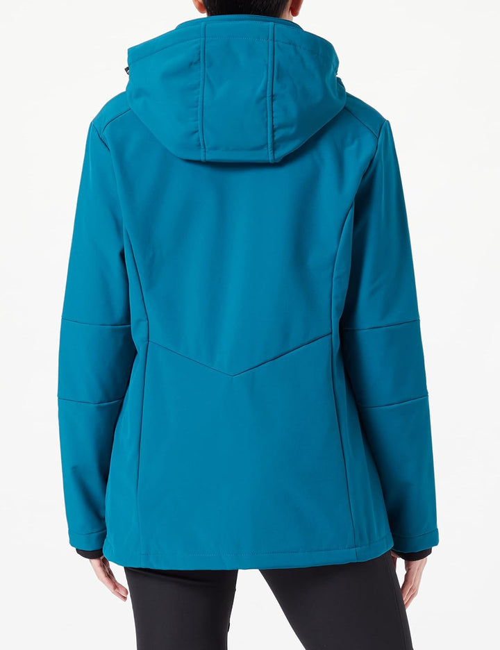CMP Damen Damen-softshelljacke mit Abnehmbarer Kapuze WOMAN JACKET ZIP HOOD 36 Deep Lake, 36 Deep La