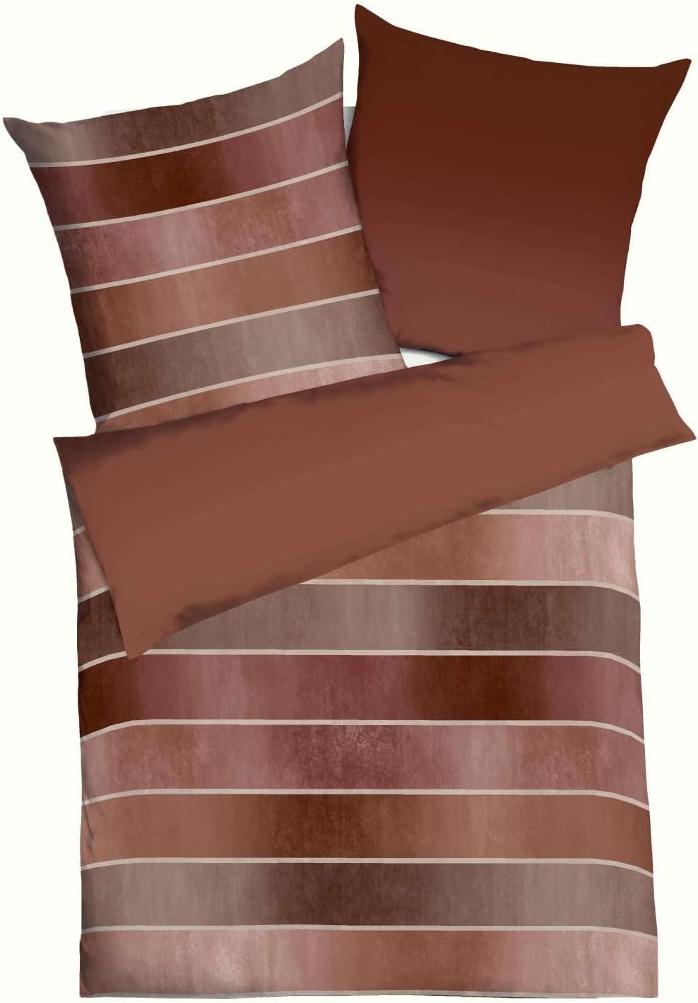 Kaeppel Biber Wendebettwäsche Timeless 200x200 cm + 2X 80x80 cm Terra, 200x200 cm + 2x 80x80 cm Terr