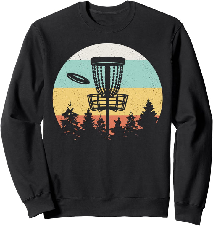 Disc Golf Vintage Retro Discgolfspieler Geschenk Discgolfer Sweatshirt