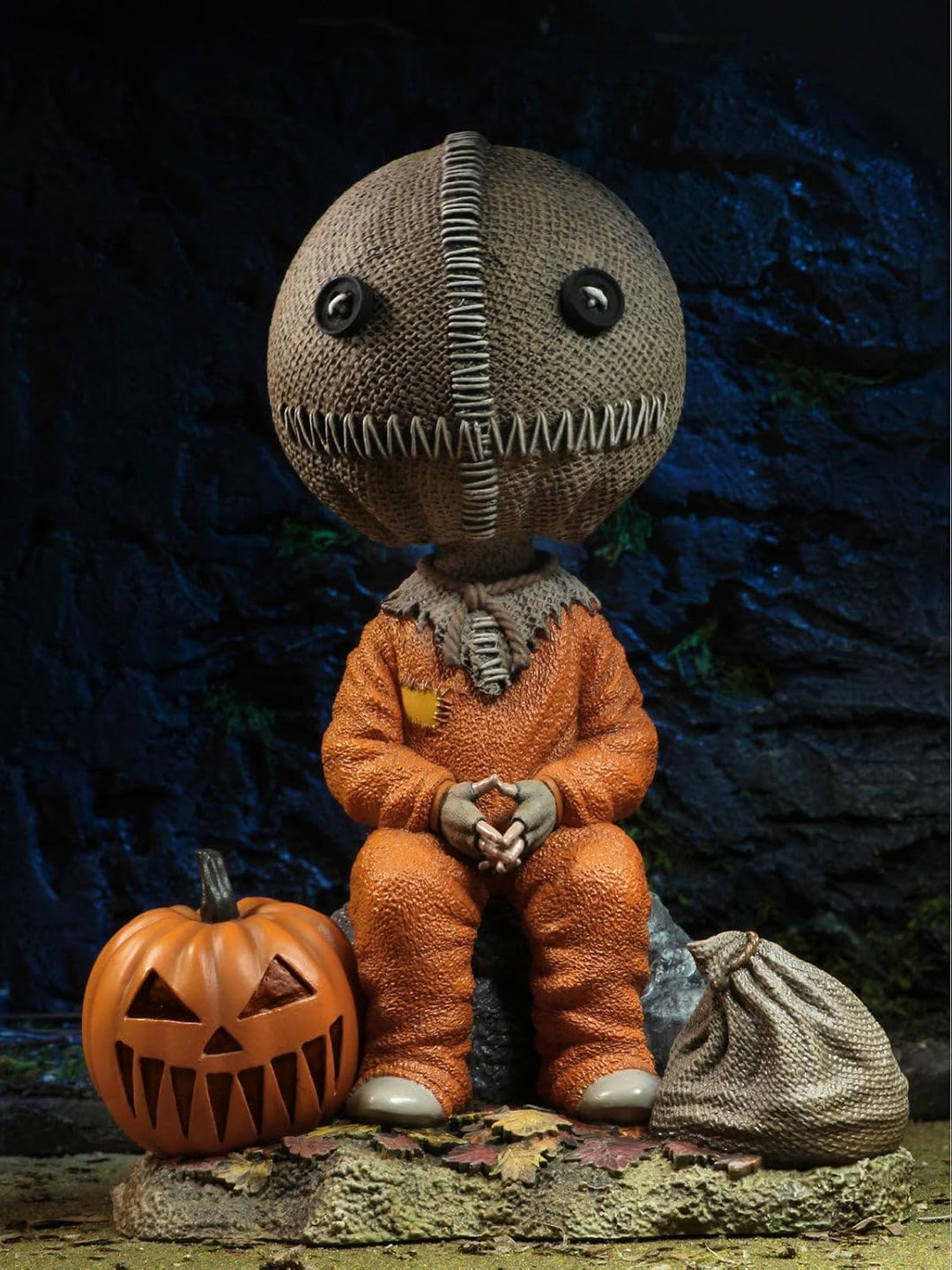 NECA Unisex Kinder Trick 'R Treat – Head Knocker Sam – Figur 17 cm, Bunt