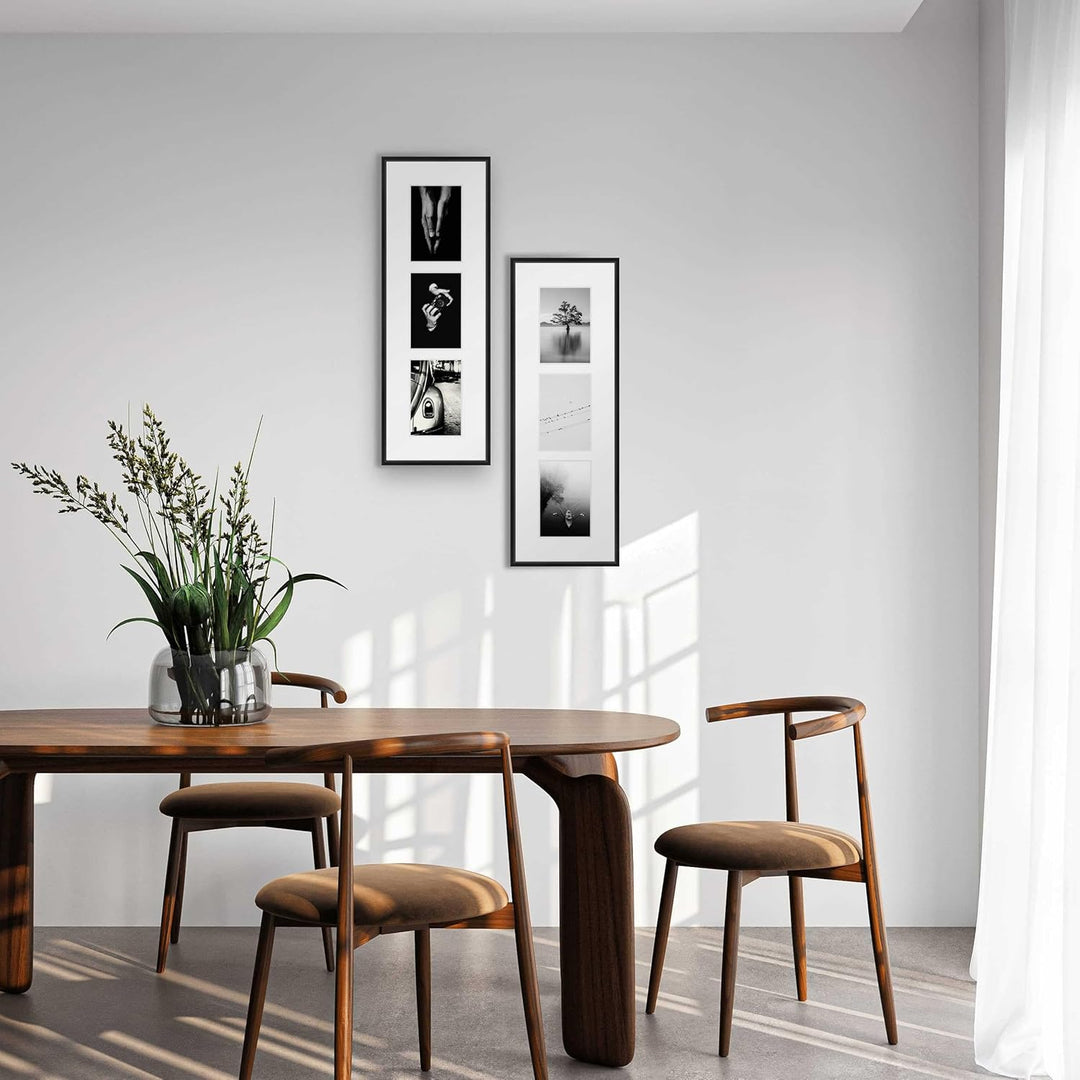 nielsen Aluminium Bilderrahmen Gallery Junior, 20x60 cm - 3x 10x15 cm, Silber Matt 20x60 cm - 3x 10x