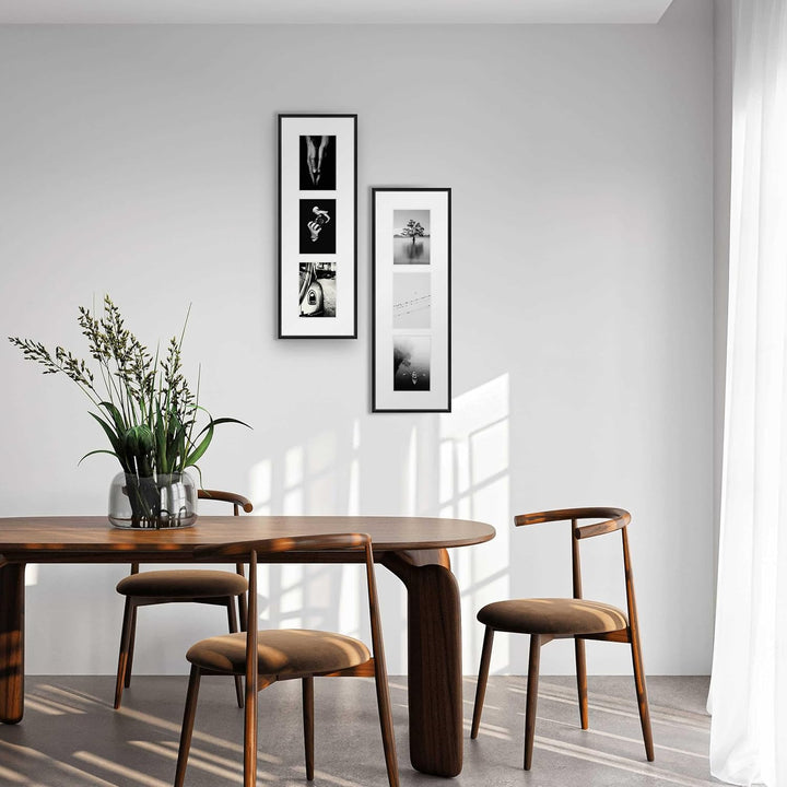 nielsen Aluminium Bilderrahmen Gallery Junior, 20x60 cm - 3x 10x15 cm, Silber Matt 20x60 cm - 3x 10x