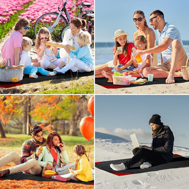 Ainiv Mini Picknickdecke, Ultraleicht tragbare Stranddecke, Sandabweisende Camingmatte, Ultraleicht