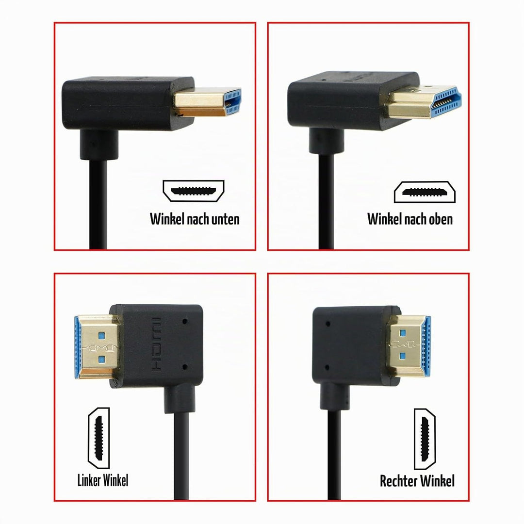 Uonecn HDMI 2.1 8K 60Hz 48Gbps High Speed Spiralkabel Kabel für Kamera &amp; Monitor, kompatibel mit Ato