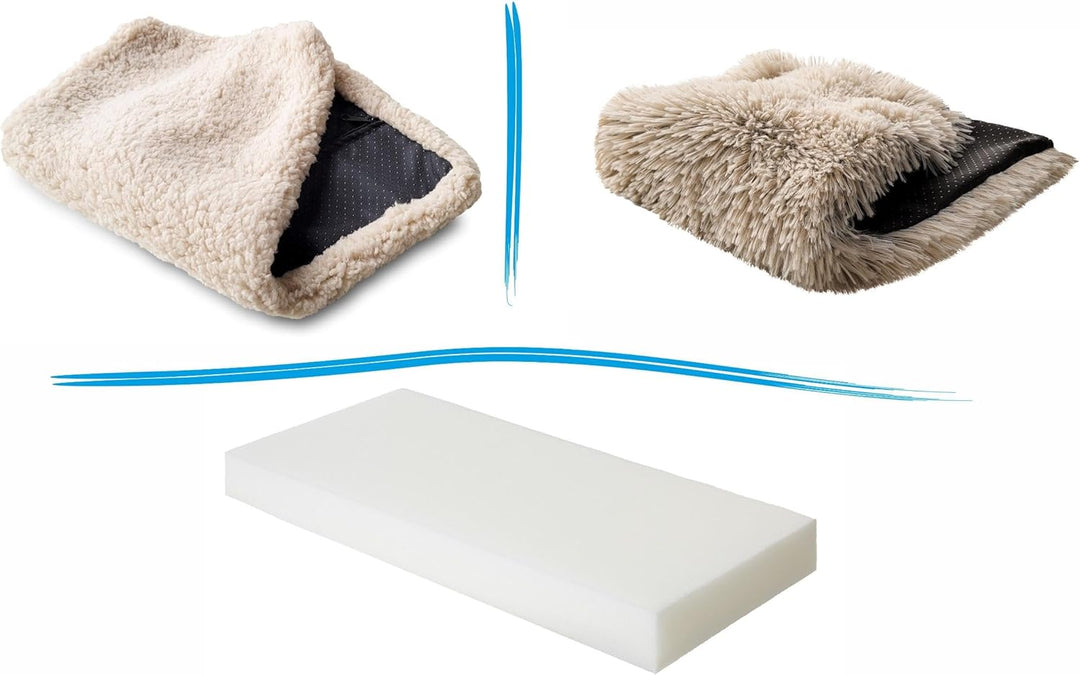 PillowPrim Katzen Fensterliege Fensterbank rutschfest - Katzenbett Fensterbank - Weich &amp; Kuschelig -