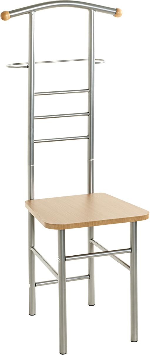HAKU Möbel Herrendienerstuhl - aus Stahl mit Sitzfläche, Höhe 119
