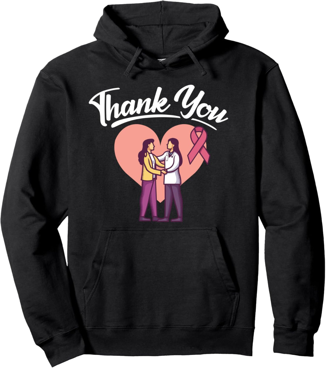 Brustkrebs Danke Arzt Pullover Hoodie