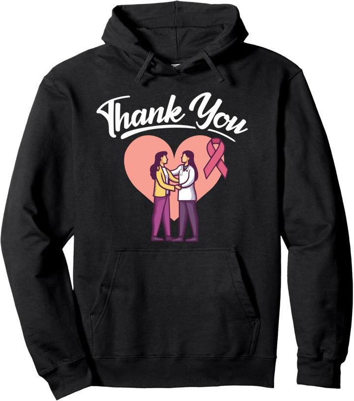 Brustkrebs Danke Arzt Pullover Hoodie