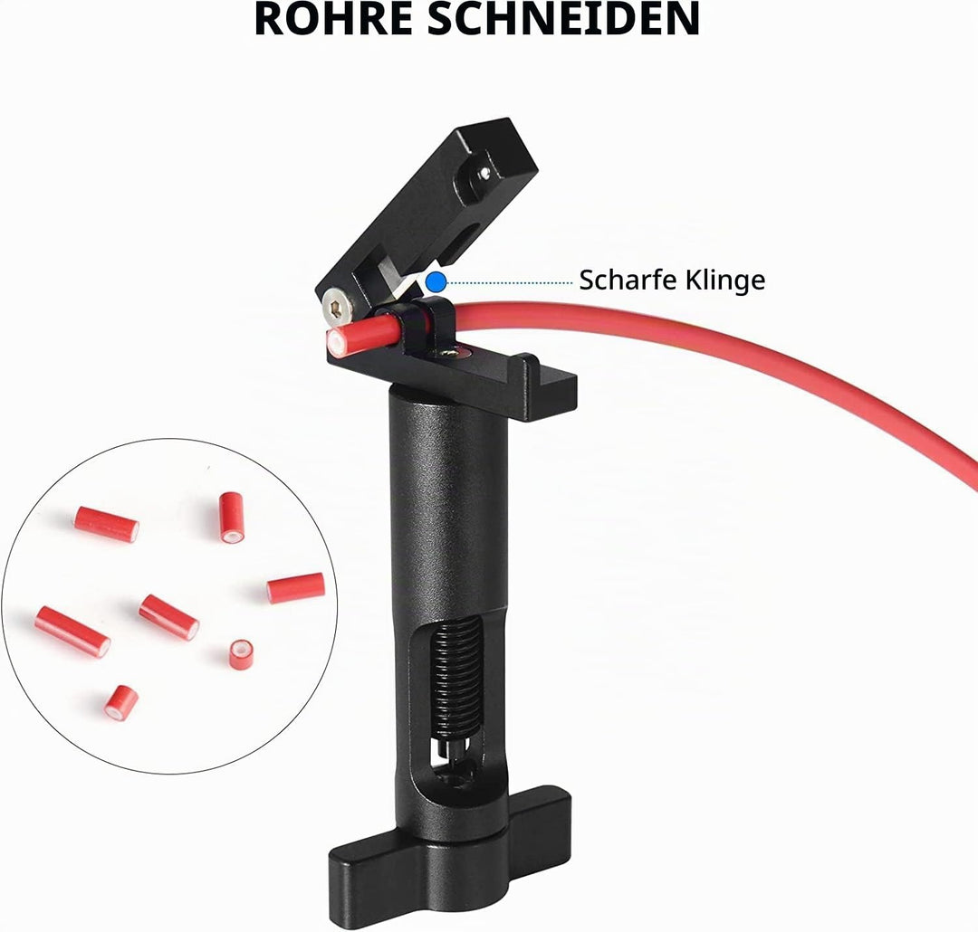 BESNIN Interne Kabelführung Kit +Schlauchschneider Fahrrad Werkzeug Set, Fahrrad Internes Kabelführu
