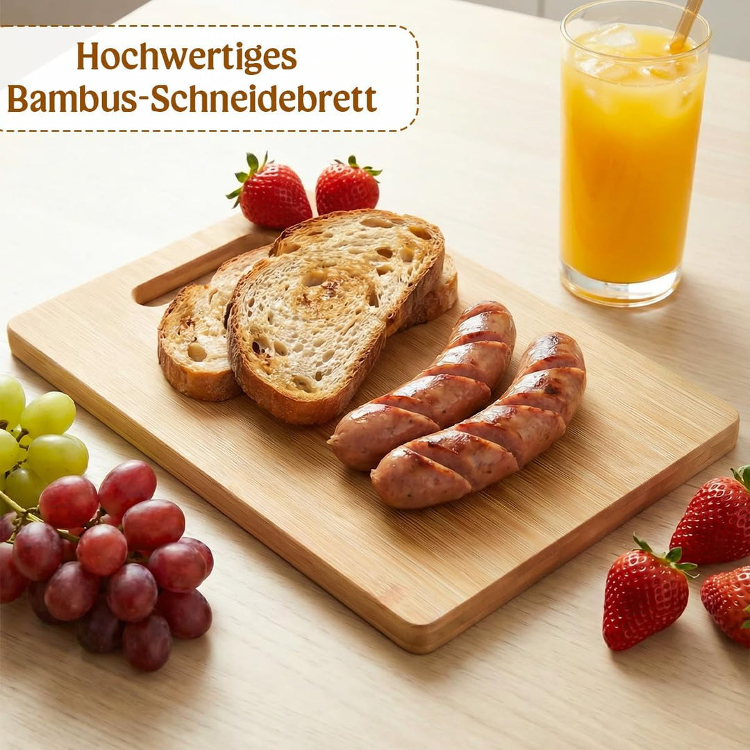 Geburtstagsgeschenk für Männer, Schneidebrett mit Gravur - Alles Gute zum GEBURTSTAG GRILLMEISTER, M