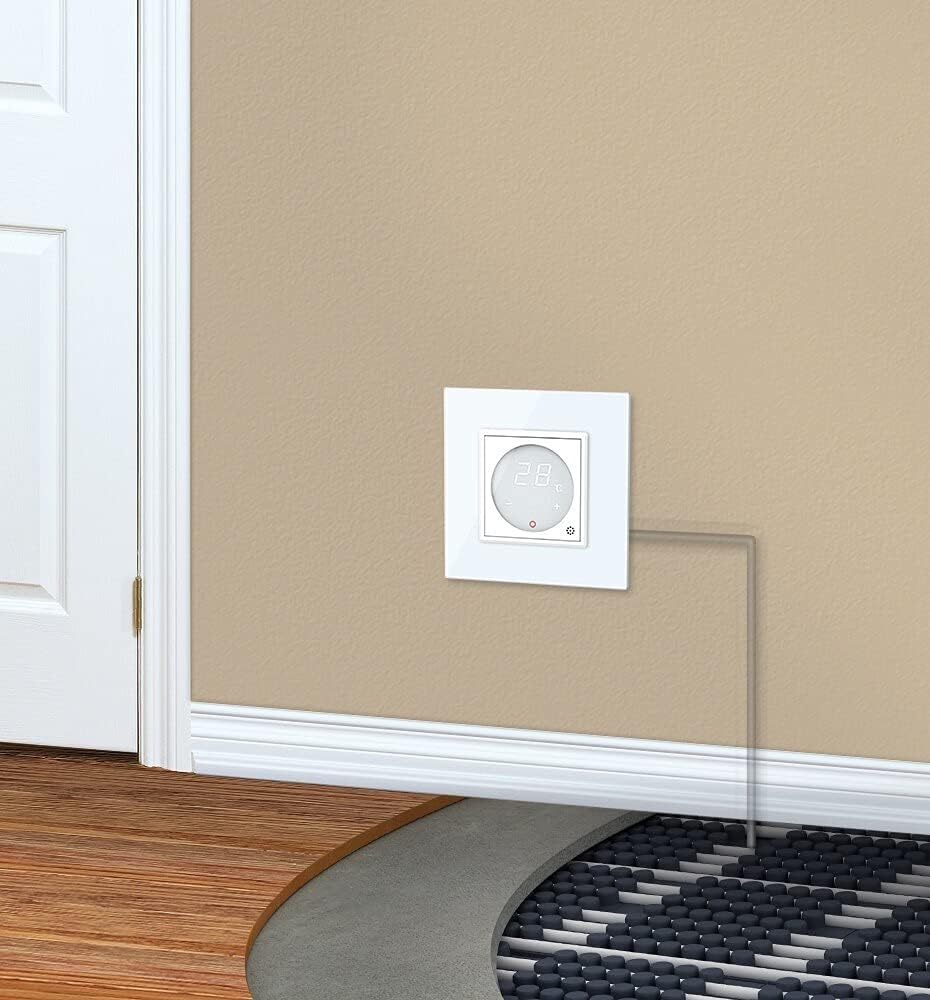 LIVOLO Digitales Touch Raumthermostat mit Bodenfühler/Temperaturfühler für Fussboden/Elektroheizung