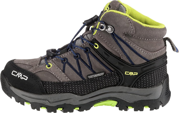 CMP Unisex Kinder Kids Rigel Mid Shoes Wp Trekking-Schuhe 28 EU Graffite Marine, 28 EU Graffite Mari