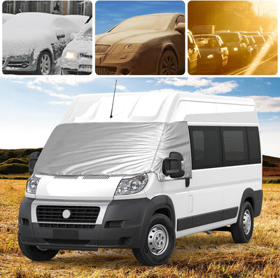 Frontscheibe Wrap Cover Ersatz für FIAT Ducato 2006-2022, Auto Windschutzscheiben Abdeckung Ersatz f