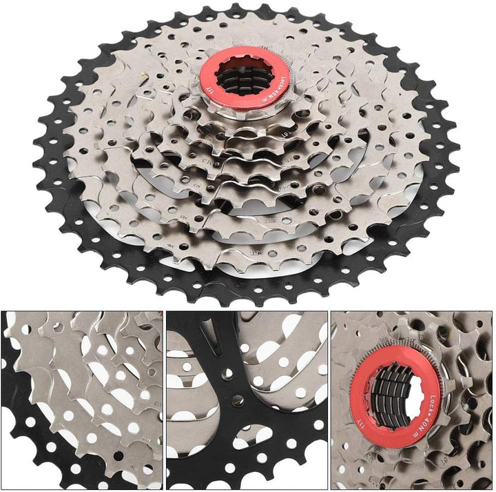 VGEBY 8 Fach Kassette, 42T Fahrrad Freilauf Kassette 8fach Fahrradzubehör für Mountainbikes