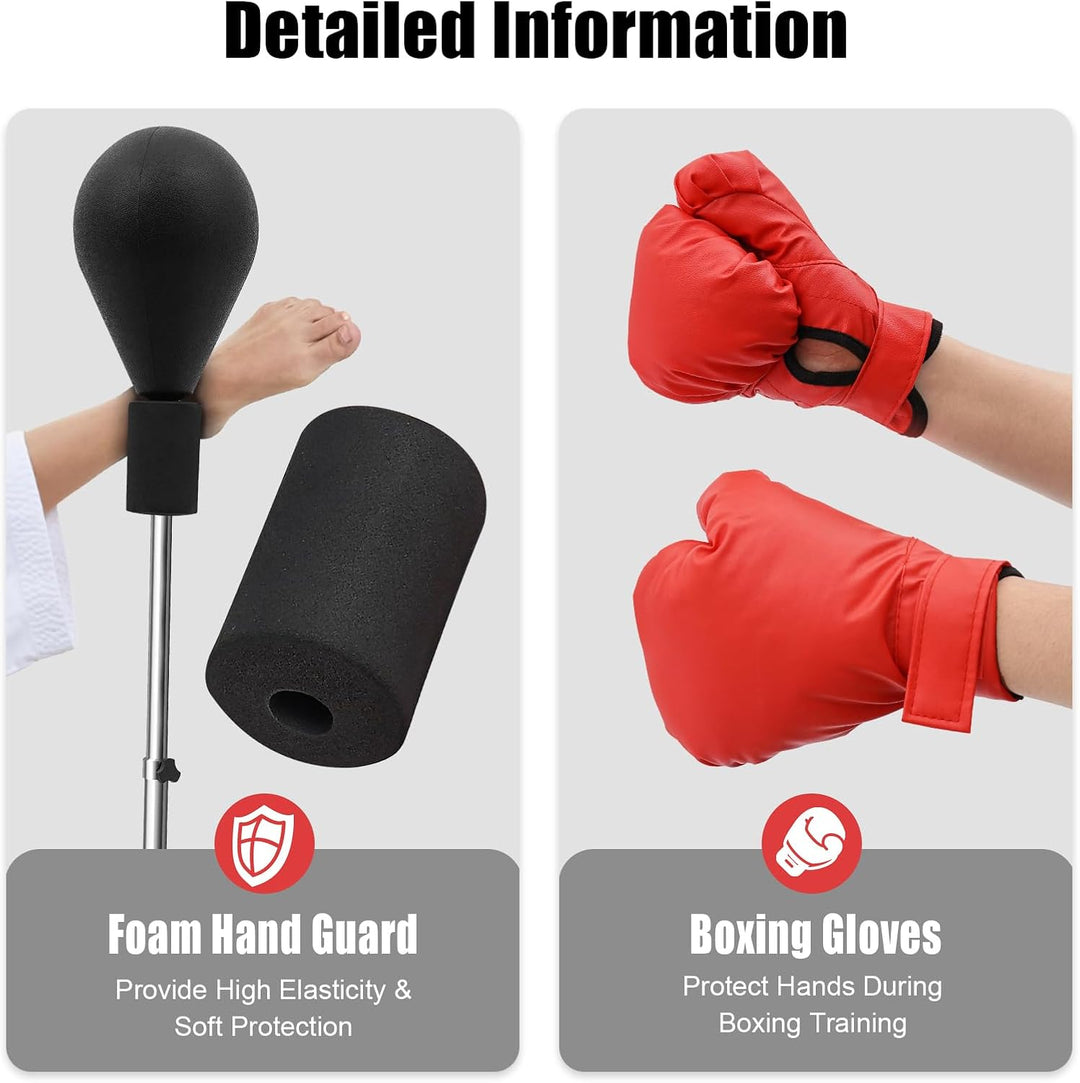 Punchingball Standboxsack, 120-160cm Verstellbar Erwachsene Boxtraining Standboxsack Boxsack Standbo