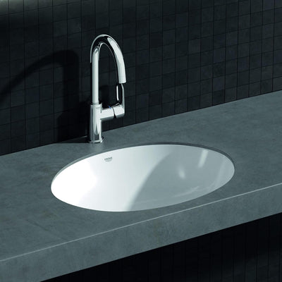 GROHE BauLoop - Einhand-Waschtischarmatur (L-Size, mit Keramikkartusche, Einlochmontage), chrom, 237