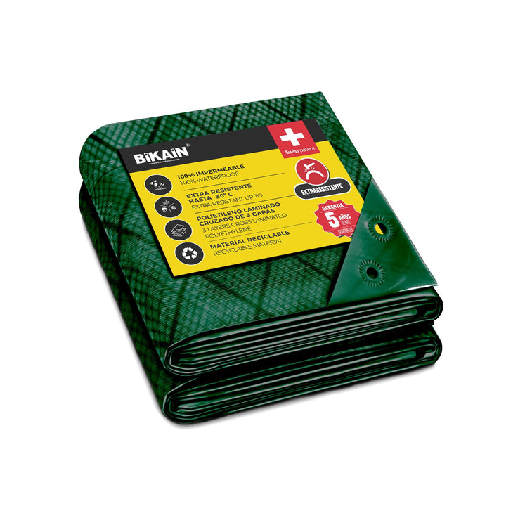 Lona universal impermeable extra resistente de 8x12m verde. Standard 8x12m, Standard 8x12m