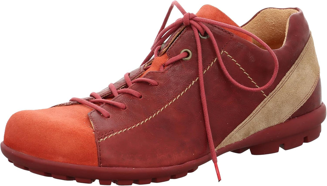 Think! Herren Kong Nachhaltige Wechselfussbett Schnürhalbschuhe 42 EU Weit Rot 048612, 42 EU Weit Ro