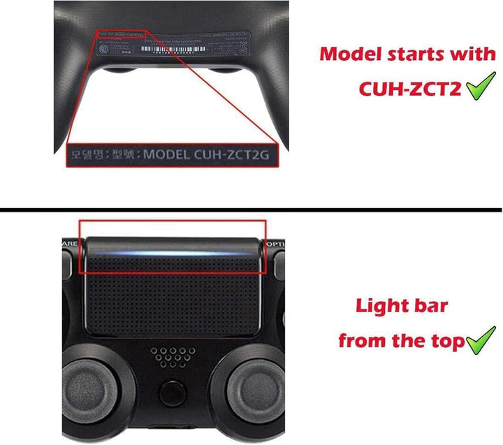 eXtremeRate Tasten für ps4 Knöpfe D-Pad L1 R1 R2 L2 Buttons Trigger Thumbsticks DTFS LED Kit kompati
