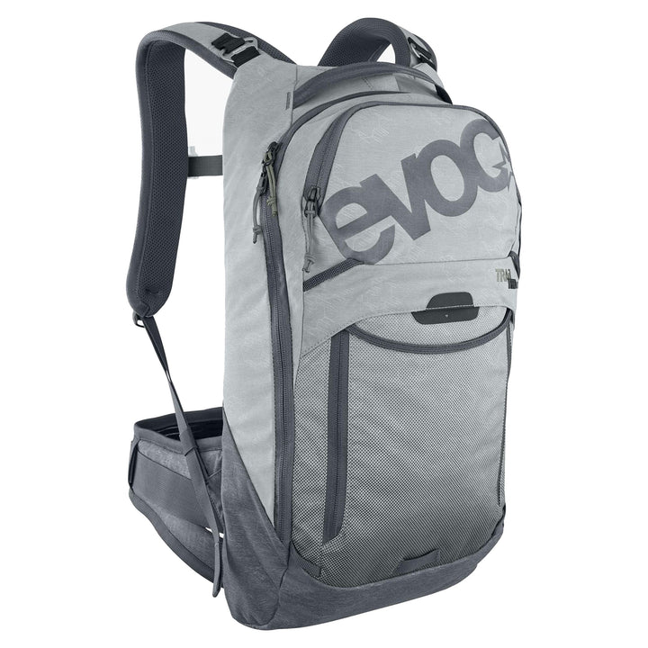 EVOC TRAIL PRO 10l Rucksack für Trailriding & Renneinsätze, Backpack, Steingrau/Carbon Grau