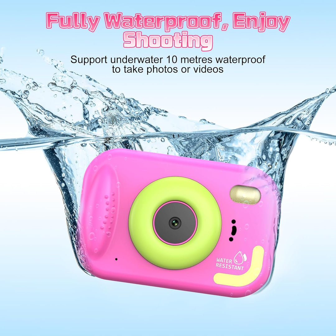 wasserdichte Kamera für Kinder, 48MP 1080P Kinderkamera Digitalkamera Unterwasser Kamera Kinder mit