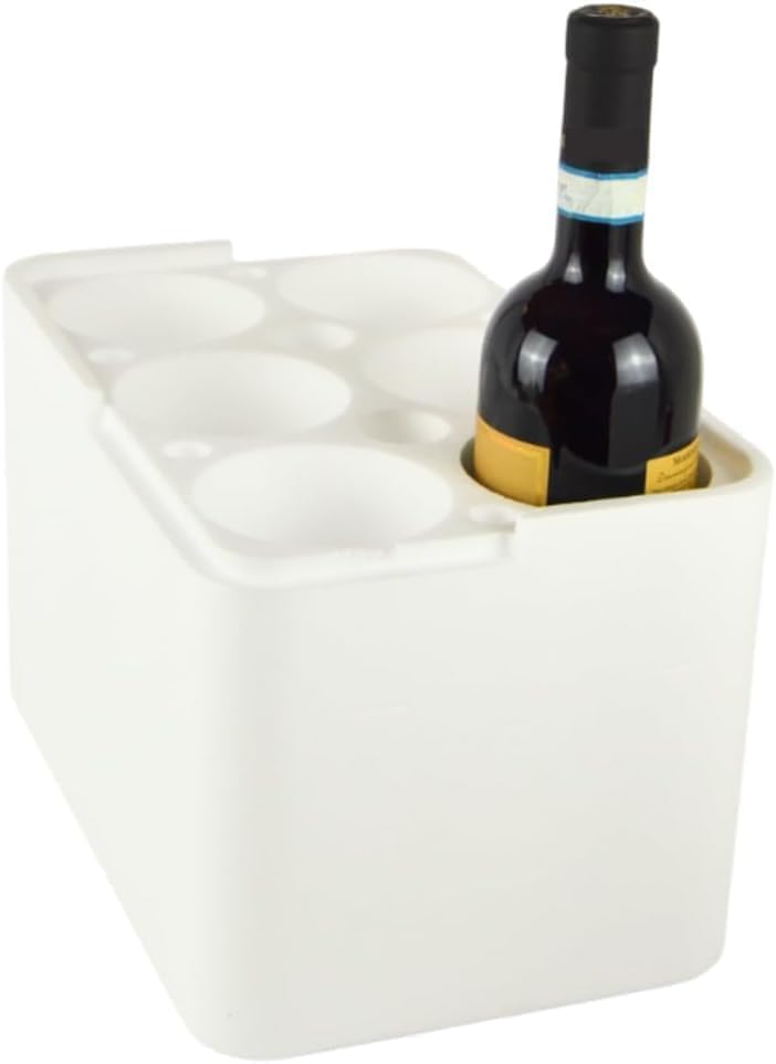 2 Stück Behälter aus Polystyrol Flaschenhalter (6 Flaschen à 0,75) für Wein- und Ölverpackung
