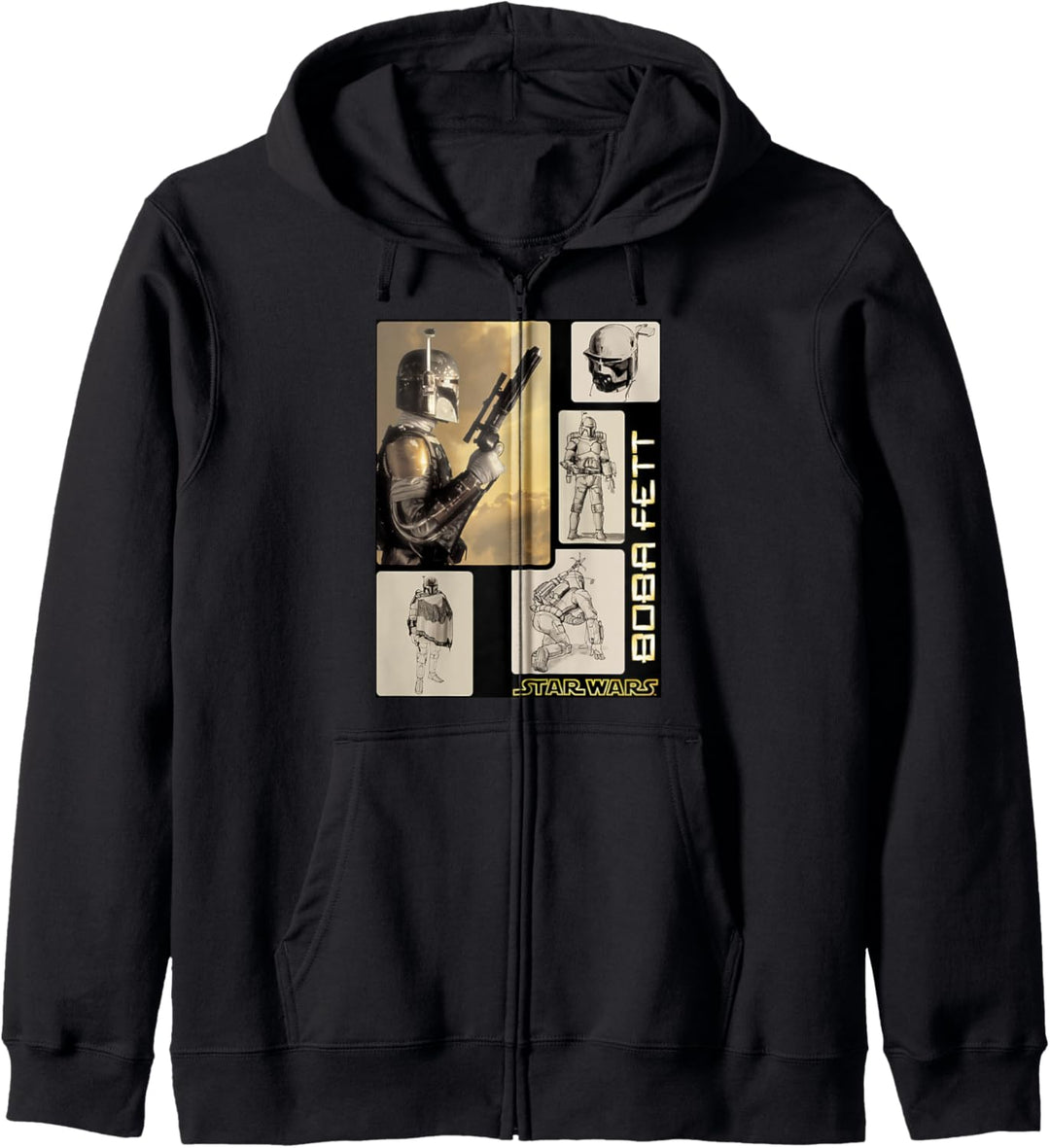 Star Wars Boba Fett Concept Sketches Kapuzenjacke