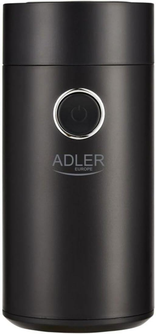 Adler AD 4446bs Elektrische Kaffeemühle aus Edelstahl, 150 W, Füllmenge bis zu 75g, Mühle für Kaffee
