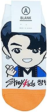 Women's Kpop [Stray Kids] Cartoon Character Socks- 8 Pairs Set- Made in Korea