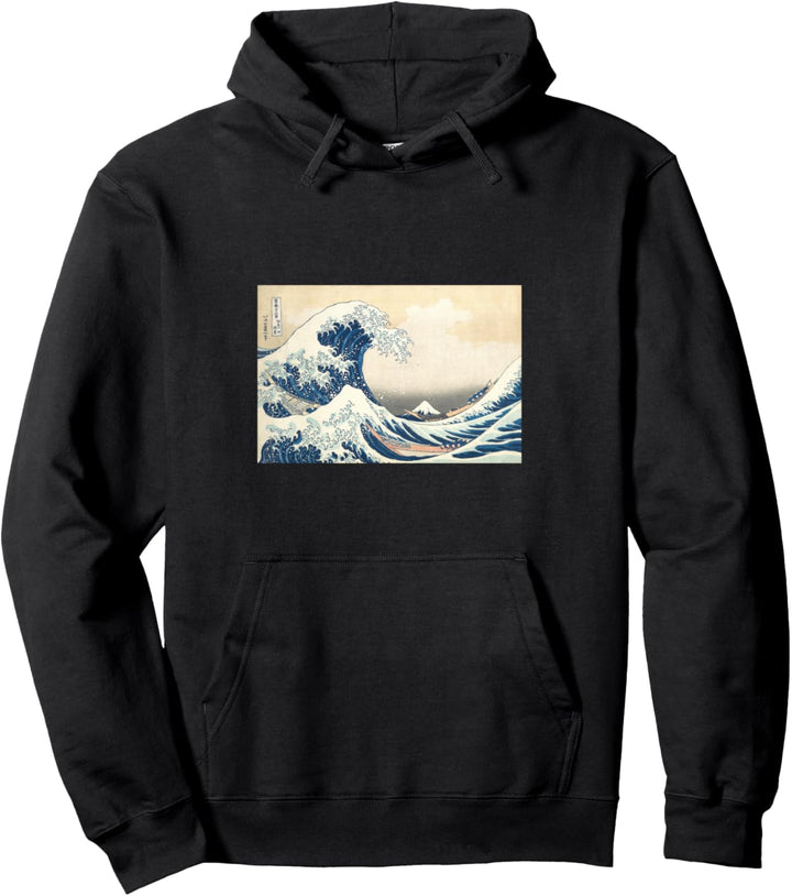 Katsushika Hokusai - Grosse Welle vor Kanagawa Pullover Hoodie