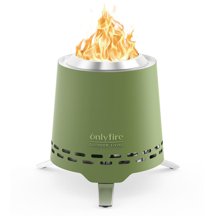 Onlyfire Mini Feuerschale Outdoor 16,5CM, Raucharmer Tischfeuer für den Garten, Tischkamin für Pelle