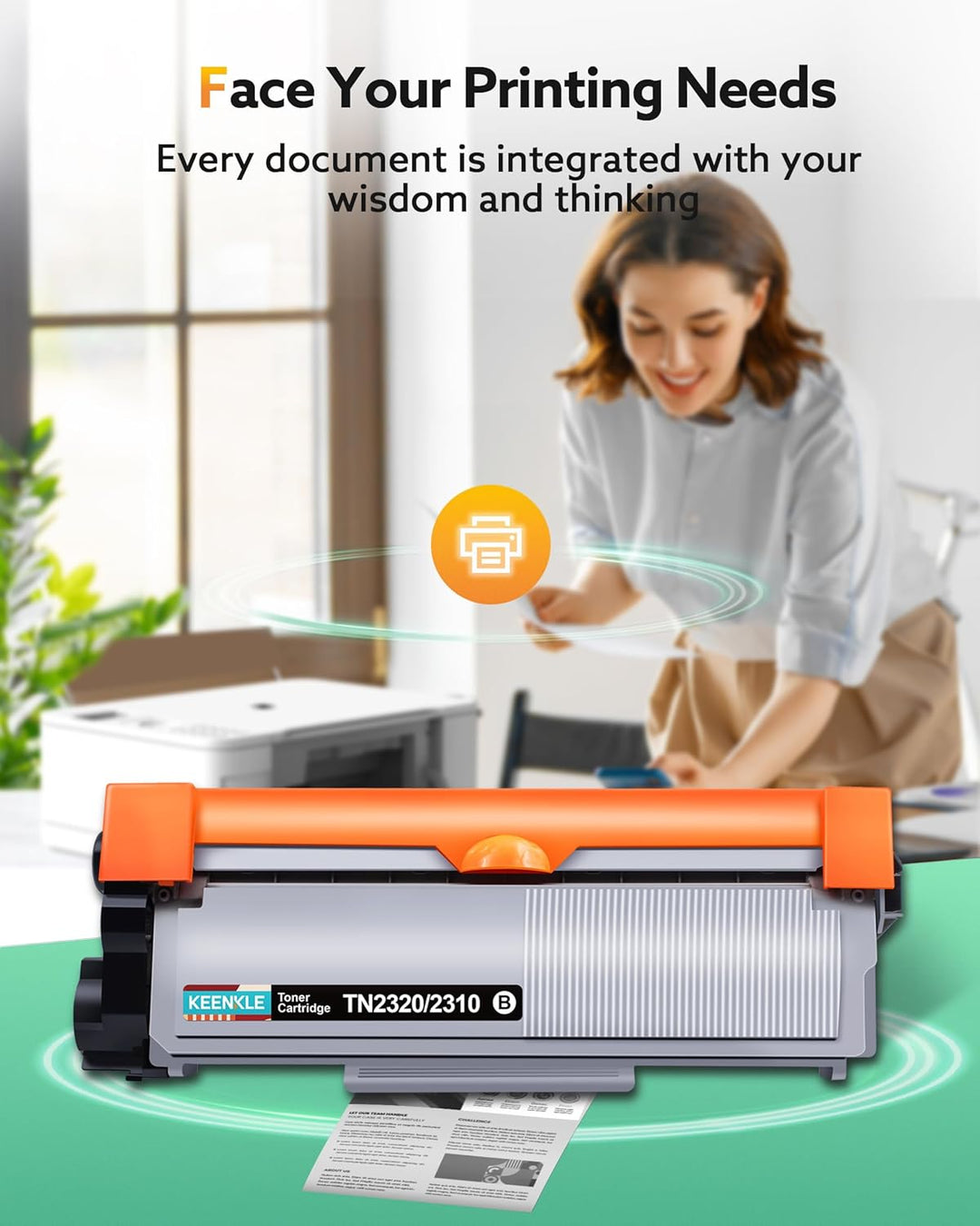 KEENKLE TN2320 TN-2320 Kompatibel für Brother TN 2320 TN-2310 TN2310 Toner für Brother MFC-L2700DW M