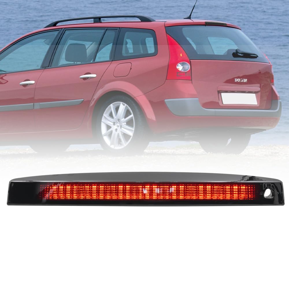 Rotes LED bremsleuchte mit getöntem Glas drittes Bremslicht für Renault Megane II MK2 Kombi hochmont