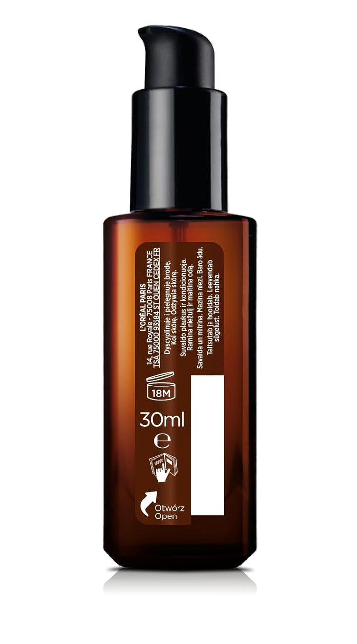 L'Oréal Paris Men Expert Barber Club Langbart und Lederöl, 30 ml