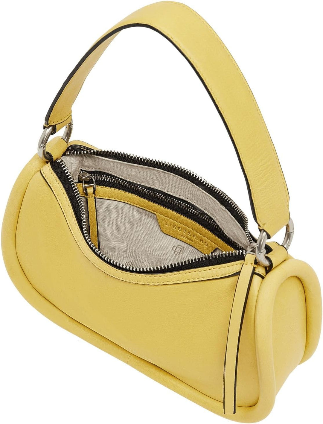 Liebeskind Berlin FAB 2 LAMB HOBO Schultertasche, Large (HxBxT 22.5cm x 36.8cm x 11.8cm) Pale Banana