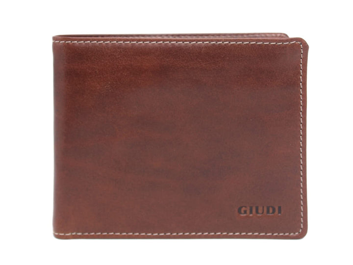 GIUDI ® Geldbörse Herren Wiener Schachtel Gross Rindsleder Cognac, Cognac