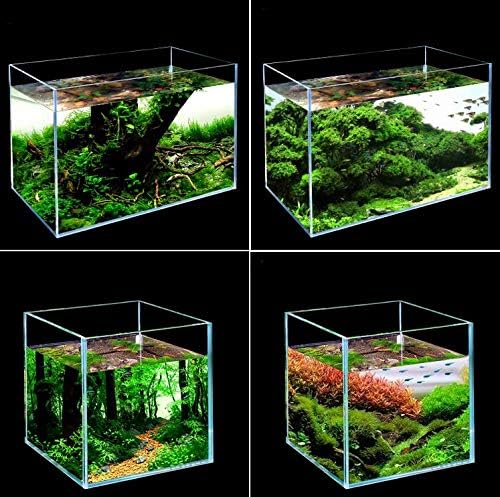 Würfel Fischglas 15 * 11 * 13CM - Ultraweisses Glas Aquarium | Kompakt Becken für Heimdekoration 15*