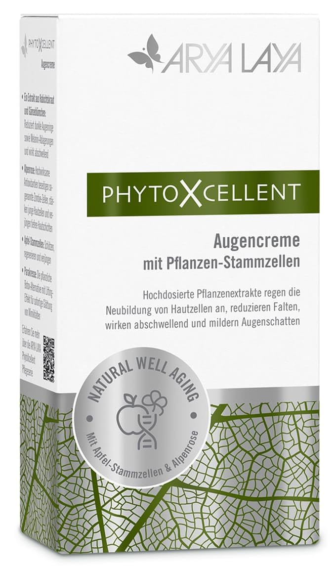 ARYA LAYA PhytoXcellent Augencreme, 15 ml - regenerierend &amp; verjüngend, wirkt abschwellend und reduz