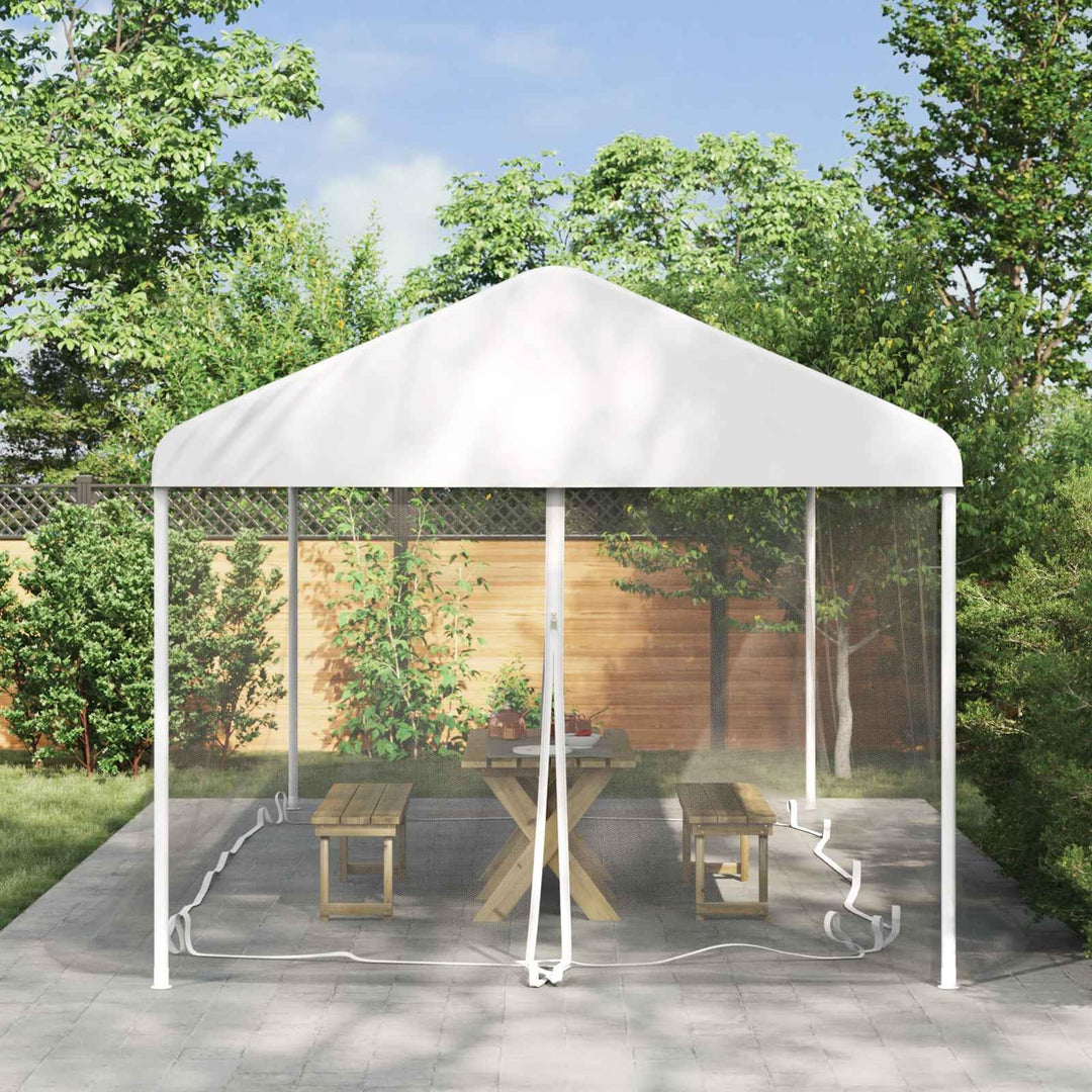 Gecheer Moskitonetz für Pavillon, 220 Mesh Polyester, Reissverschluss, Klettband, 6x3x2 m, Weiss, fü