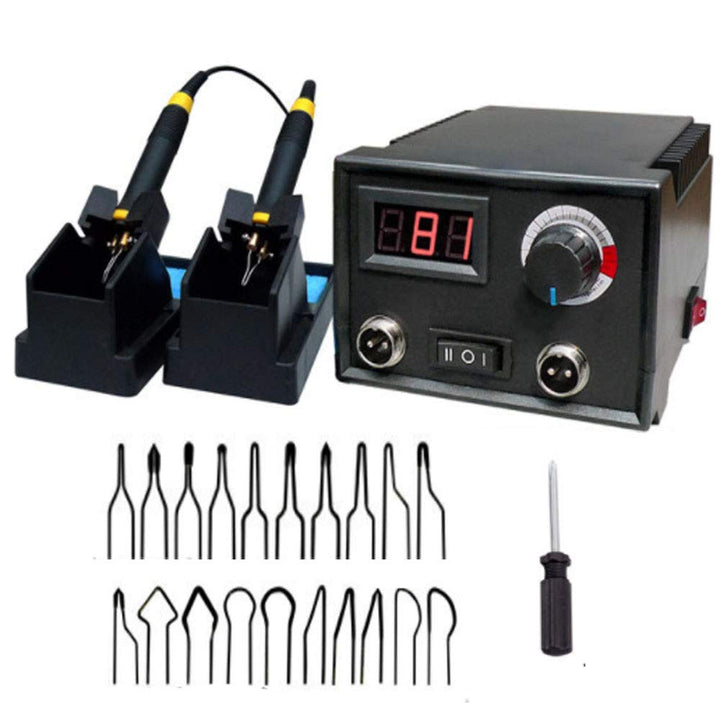 Seababyhouse 60W Professionelles Holzbrenner Werkzeug für Brandmalerei Dual Pen Brandmalerei Bastels