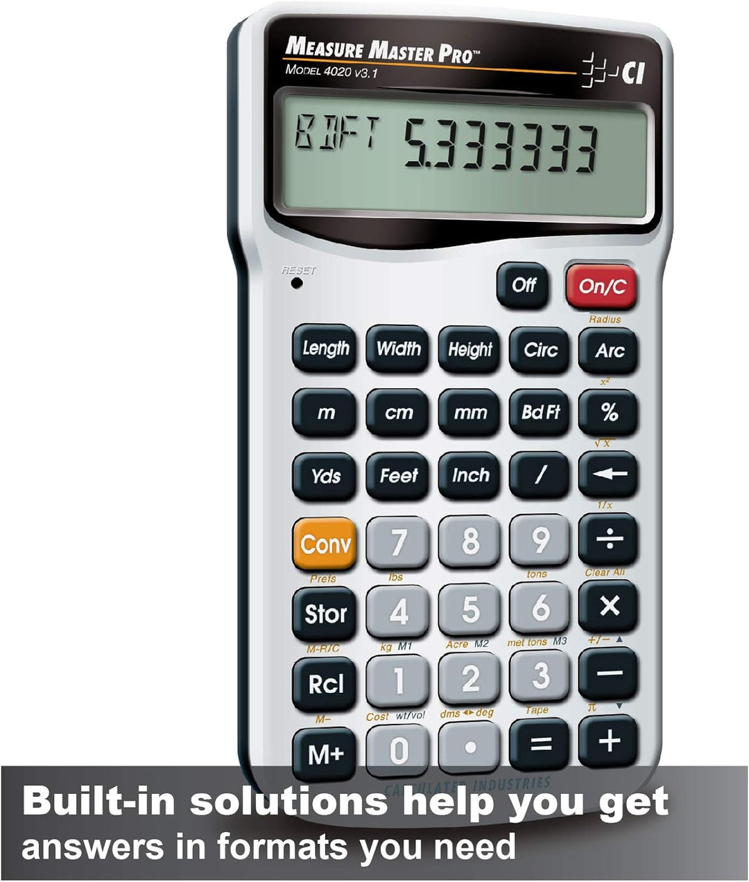 Calculated Industries Metrisches dreidimensionale